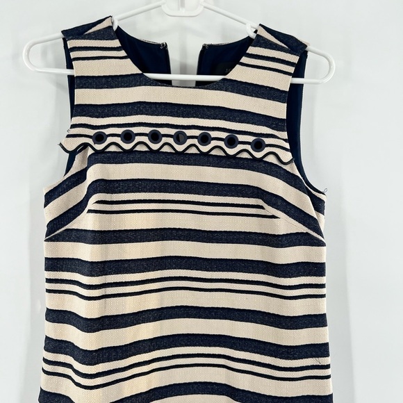 J. Crew striped dress sleeveless fit flare size 2 - Picture 2 of 12